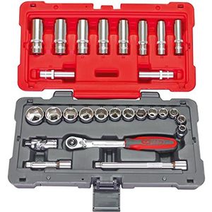 metallo meta-57w – 57 delige – gereedschapsset – ratelsleutel met