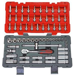 KS Tools 922.0666 - dopsleutelset en accessoires 3/8 inch - ULTIMATE® serie - satijn chroom afwerking - 66-delig