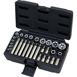 KS Tools 922.4300 Set 30-delig 1/10,2 cm – 3/20,3 cm – 1/2 – E4 – E24 Torx T20 – T55.