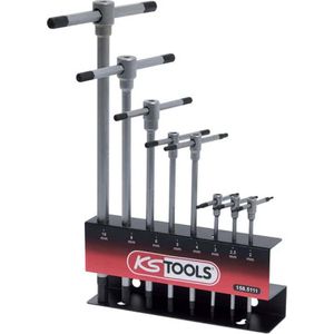 KS Tools 158.5111 8 stuks 8 hex-sleutels – T-greep/standaard