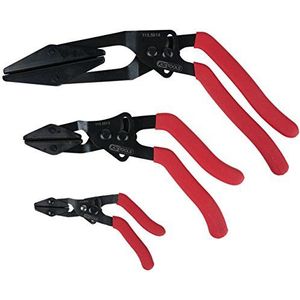 KS Tools - 115.5010 - Traploze Slangafklemtangenset - Gebogen - 3-dlg