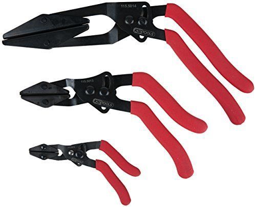 KS Tools - 115.5010 - Traploze Slangafklemtangenset - Gebogen - 3-dlg