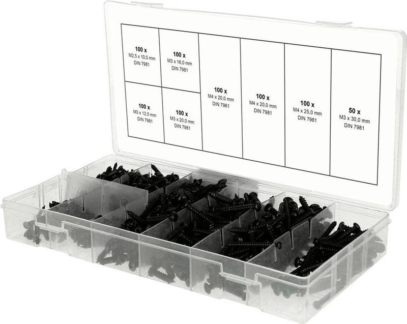 KS Tools 970.0800 9700800 Plaatschroeven assortiment 1 stuk(s)