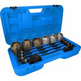BRILLIANT TOOLS - 26-delige Druk- en Trekhulsset - Blauw Zwart Zilver - Staal