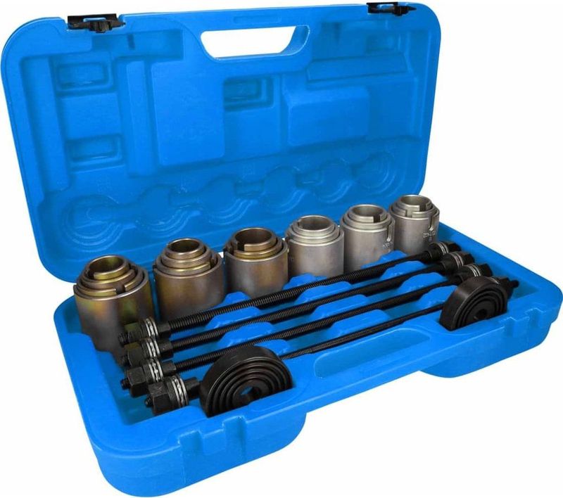 BRILLIANT TOOLS - 26-delige Druk- en Trekhulsset - Blauw Zwart Zilver - Staal