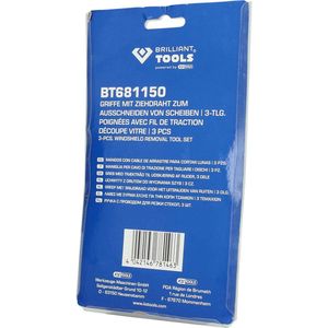 BRILLIANT TOOLS - BT681150 - Handgrepen met Trekdraad - 3 Stuks