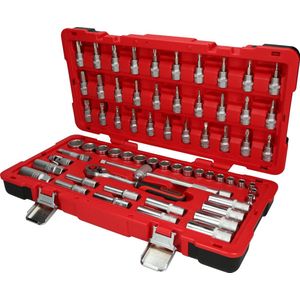 KS Tools - 951.0666 - Dopsleutelset - 66-delig - Matglans Verchroomd Chroom Vanadium - Kunststof Koffer