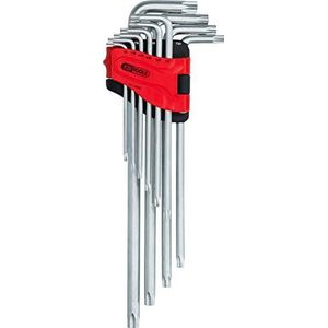 KS Tools 151.4860 Haakse Torx-inbussleutelset, extra lang, 10-dlg