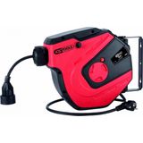 KS Tools - Elektrische Wandhaspel - 15m Kabellengte - Geïntegreerde Thermische Stroomonderbreker