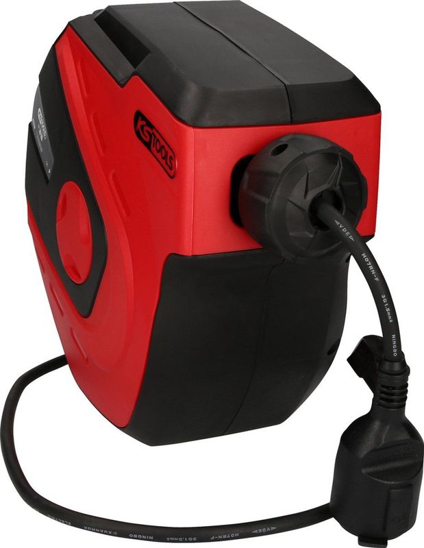 KS Tools - Elektrische Wandhaspel - 15m Kabellengte - Geïntegreerde Thermische Stroomonderbreker