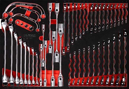 KS Tools - 811.0051 - Sleutelset - 51-delig - Schuimrubberinleg