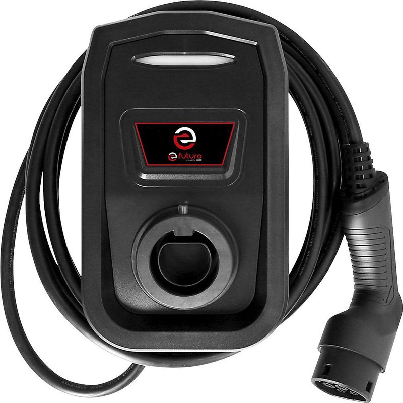 efuturo-wallbox met type 2-laadkabel, 3 fasen, zonder RFID-toegangscontrole, zonder elektriciteitsmeter, tot 11 kW