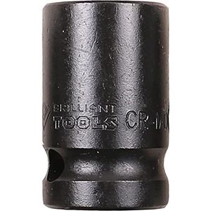BRILLIANT TOOLS - BT022648 - Power Socket - Zeskant - 24 mm - Kort - Chroom-Molybdeenstaal