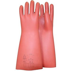 KS Tools 117.0100 Elektrische beschermende handschoen met mechanische en warmtebescherming, maat 11, klasse 4 [36.000 V], rood
