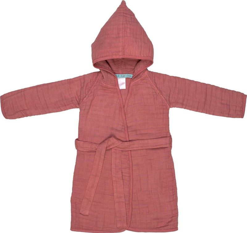 Lässig - Badjas - Muslin - Rosewood - 12 tot 18 maanden
