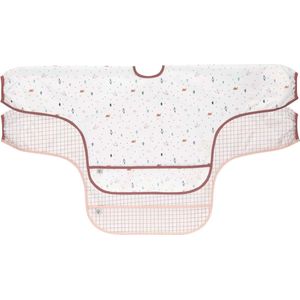 LÄSSIG Baby slabbetjes met lange mouwen set 2 stuks om te binden opvangbescherming/Garden Explorer Girls