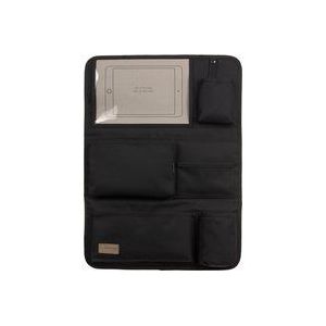 LÄSSIG Auto-organizer achterbank-organizer voor de auto, om op te hangen, inklapbaar, om op te hangen, zwart, effen