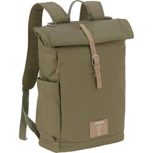 LÄSSIG Luiertas Rolltop Backpack rugzak incl verschoningsmatje - olive