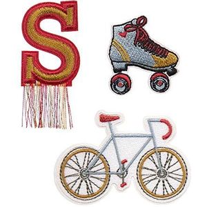 Lässig, Textiel geweven stok on Bike Unisex kinderen oranje/blauw/geel, normaal