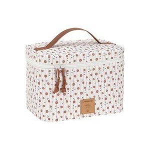 LÄSSIG Babycommode Organizer Luier to Go/Casual Nursery Caddy To Go Flowers White