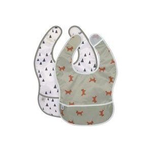 Lässig Lätzchen mit Auffangschutz 2er Pack Little Forest Fuchs