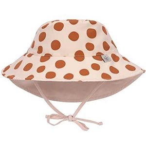 Lässig - UV-Beschermende bucket hoed voor kinderen - Stippen - Poederroze - maat M (46-49cm)