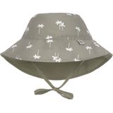 Lässig - UV-Beschermende bucket hoed voor kinderen - Palmen - Olijf - maat S (43-45cm)