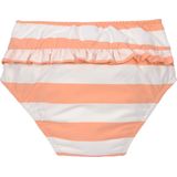 Lässig - Splash & Fun Block Stripes - Zwembroekje - Milky/Peach - Herbruikbare zwemluier van gerecycled polyester