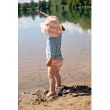 Lässig - Splash & Fun Block Stripes - Zwembroekje - Milky/Peach - Herbruikbare zwemluier van gerecycled polyester