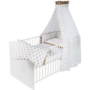 SCHARDT Kinderbed Classic White Big Stars, beige