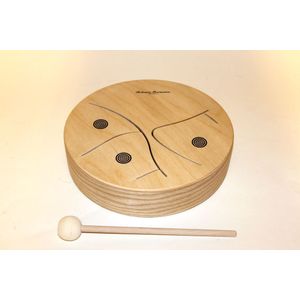 Rohema Wooden Tom 61597 houten tom met drie tonen en stok