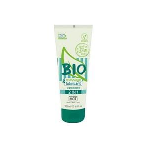 HOT BIO massage & lubricant waterbased 2 in 1 - 200 ml