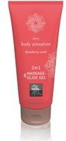 Massage- und Gleitgel „2in1 Strawberry Scent“