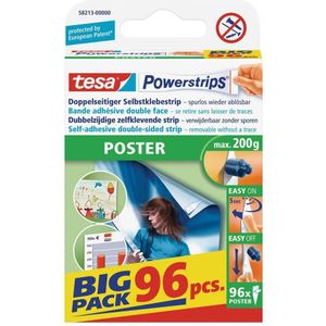 Tesa Powerstrips Poster - Monteringsklæbemiddel (pakke med 96)