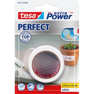 Tesa Perfect Duct Tape Extra Power Wit 2,75mx19mm | Tape & lijm