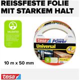 tesa UNIVERSAL 56348-00005-05 Textieltape tesa extra Power Wit (l x b) 10 m x 50 mm 1 stuk(s)