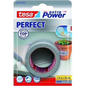 Tesa Extra Power - Textieltape 2,75m x 38mm - Grijs
