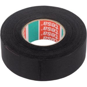 TESA Linnentape PET-wol - 25 mm breed - 160 um dik - Tot 125 graden - 25 meter - zwart