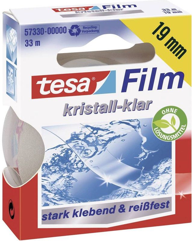 Klebefilm 33mx19mm kristallklar