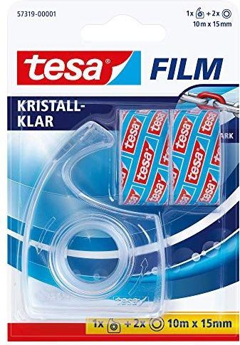 tesa - 57319-00001-04 - Tesafilm - Transparant - 10 m x 15 mm - 2 stuk(s)