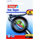 Tesa isolatietape rol zwart - 10 mtr x 1,5 cm - Klusbenodigdheden - Isolatie tape - Universele tape - Elektriciteitskabels/draden bundelen