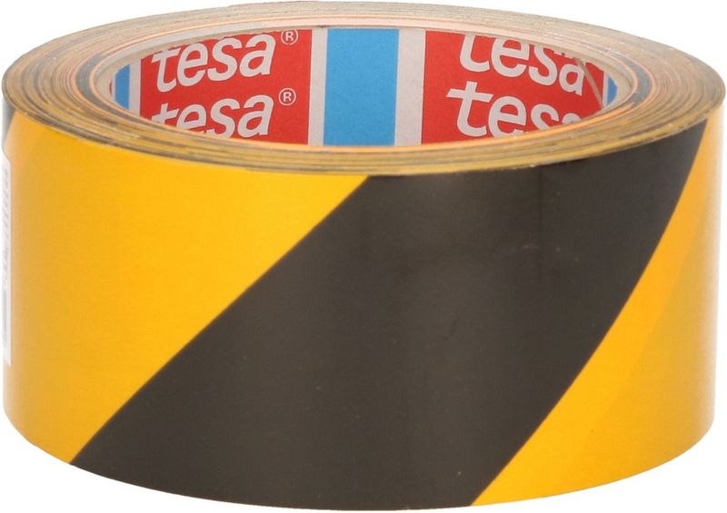 Premium 58130-00000-01 Markierungsklebeband ® signal Gelb, Schwarz (l x b) 66 m x 50 mm 1 s - Tesa