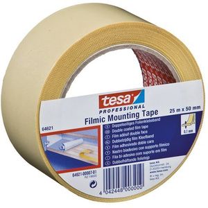 transparent double-sided self-adhesive tape PP-carrier and synthetic rubber