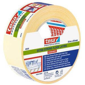 Tesa Dubbelzijdig plakband | lengte 25 m | breedte 50 mm | wit wiel | 6 stuks - 04944-00001-11 04944-00001-11