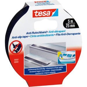 Tesa 55587-02 Anti-slip Tape - 5M X 25MM - Zwart