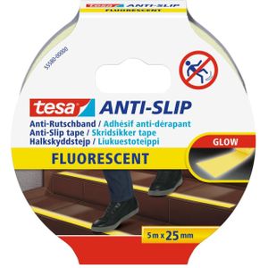 tesa Anti-Slip tape 5m x 25mm Fluorescent