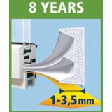 tesamoll - E-profiel Tochtstrip - Bruin - Rubber - 6m