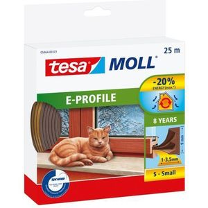 Tesa Moll E-profiel bruin 25m TE05464-00101-00