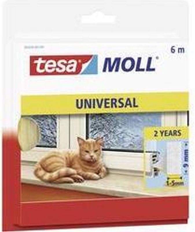 Tesa - 5428 Raam-Deurtochtstrip - Wit - 6 m - 1 stuk