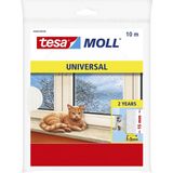 1x Tesa zelfklevende tochtstrip wit 10 mtr x 15 mm - Huis isolatie - Tochtstroken voor raam/deur- Geluiddempende stroken